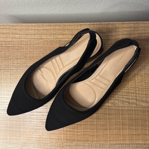 Black Slingback Pumps with Low heel - Picture 3 of 10